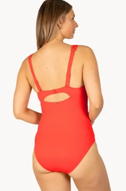 One Pieces^Baku Rococco E/F Cup Ladder Lace One Piece Flame