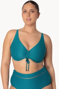 Bikini Tops^Baku Rococco F Cup Tie Front Tri Jungle