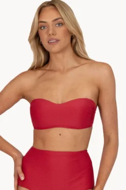 Bikini Tops^Baku Rococco Moulded Bandeau Cherry