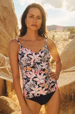 Tankini Tops^Sunseeker Rome Twist Front Tankini Separate Rome black