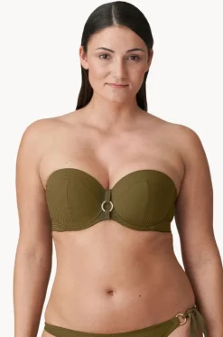 Bikini Tops^Prima Donna Sahara E Cup Bandeau Olive
