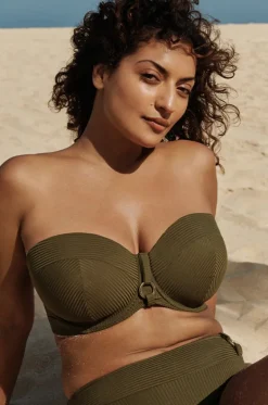 Bikini Tops^Prima Donna Sahara E Cup Bandeau Olive