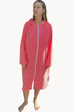 Towel Robes & Ponchos|Towel Robes & Ponchos^Back Beach Co Salty Hooded Towel Robe M/L Peach