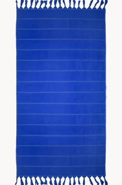Towels|Towels^Bambury Santorini Stripe Beach Towel Azure