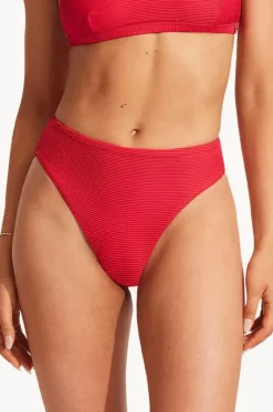 Bottoms^Seafolly Sea Dive High Rise Pant Chilli red