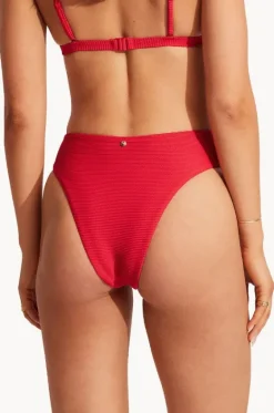 Bottoms^Seafolly Sea Dive High Rise Pant Chilli red