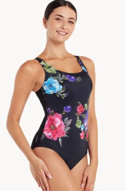 One Pieces^Zoggs Sea Velvet Adjustable Scoop Back One Piece Black/Multi