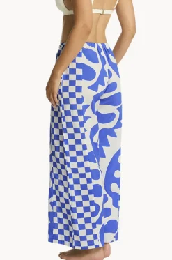 Pants^Sea Level Seascape Panelled Surf Pant Blue
