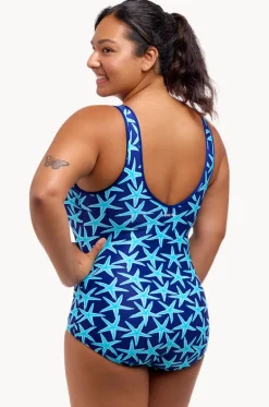 One Pieces^Funkita See Stars DD/E Cup Zip Front One Piece Navy/blue