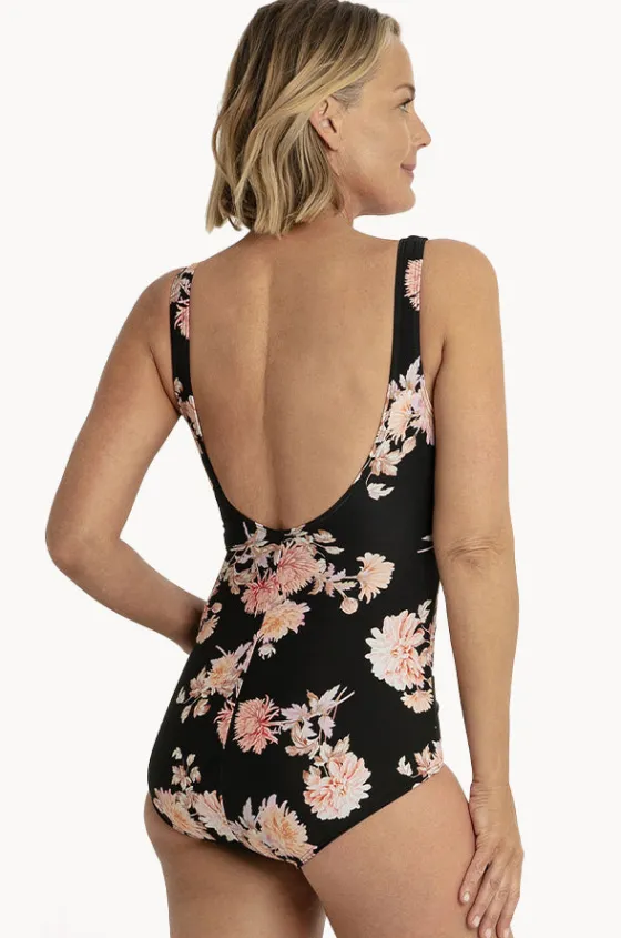 One Pieces^Jantzen Select Floral Sheath One Piece Black/pink