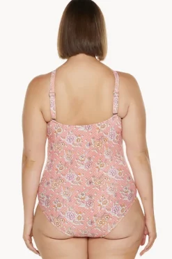 One Pieces^Capriosca Seychelles Keyhole High Neck One Piece Coral