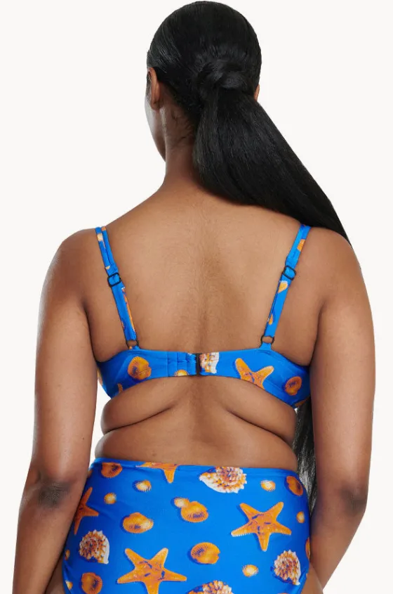 Bikini Tops^Raq Apparel Shell FF/G Cup Balconette Bra Blue