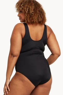 One Pieces^Zoggs Shimmer Scoopback One Piece Black/Silver