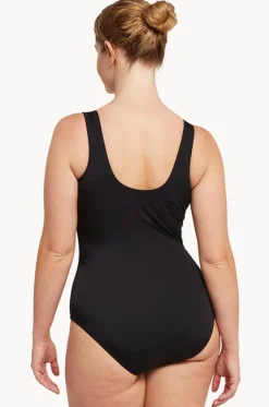 One Pieces^Zoggs Shimmer Scoopback One Piece Black/Silver