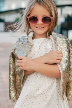 Sunglasses^Frankie Ray Shine Kids Sunnies Neon Pink