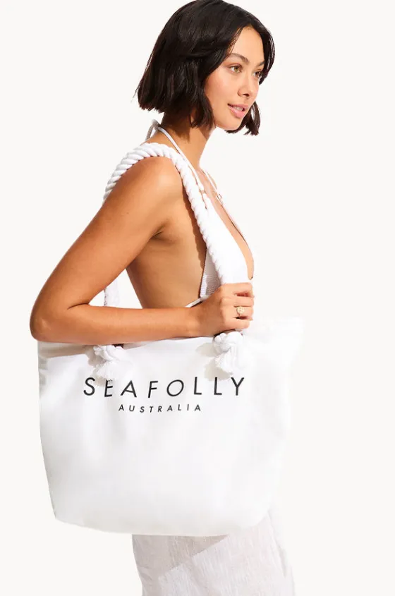Beach Bags|Bags^Seafolly Ship Sail Tote White