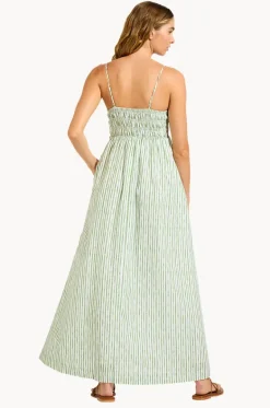 Dresses^Seafolly Shirred Midi Dress Sage