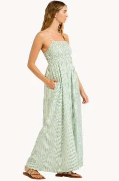 Dresses^Seafolly Shirred Midi Dress Sage