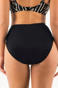 Bottoms^Fantasie Silhouette Island High Waist Brief Black/Cream