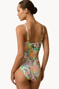 One Pieces^Monte u0026 Lou Simi Fit V One Piece Multi
