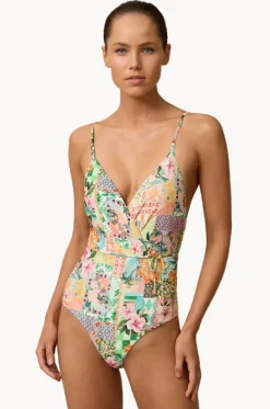 One Pieces^Monte u0026 Lou Simi Wrap One Piece Multi