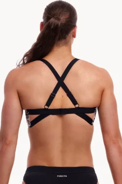 Bikini Tops^Funkita Snow White DD/E Cup Hold Steady Crop Animal