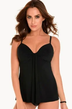 Tankini Tops^Miraclesuit So Riche Marina Tankini Separate Black