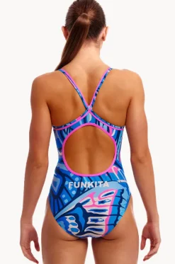 One Pieces^Funkita Soaring Hi Diamond Back One Piece Blue/pink