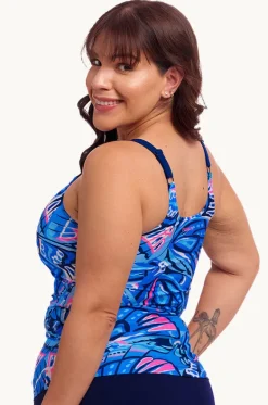 Tankini Tops^Funkita Soaring Hi Scoop Neck Tankini Separate Blue/pink