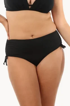 Bottoms^24th And Ocean Solid Adjustable High Waist Pant (18-24) BLACK