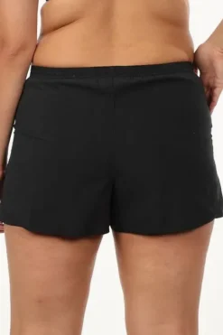 Boardshorts^Maxine Solid Plus Size Boardshort BLACK