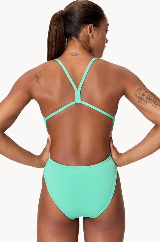One Pieces^Speedo Solid V-back 2.0 One Piece Aqua