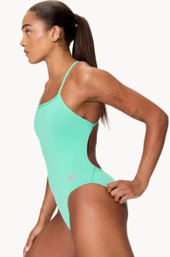 One Pieces^Speedo Solid V-back 2.0 One Piece Aqua