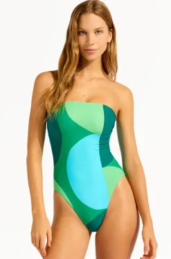 One Pieces^Seafolly Sorrento DD Cup Bandeau One Piece Vivid green