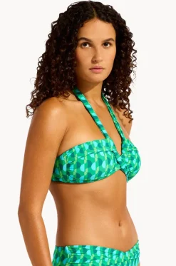 Bikini Tops^Seafolly Sorrento Halter Bandeau Vivid green