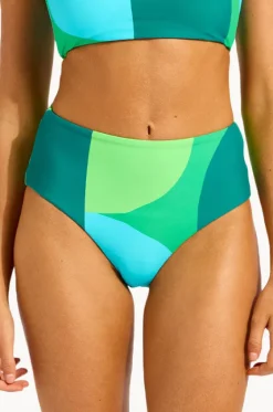 Bottoms^Seafolly Sorrento High Waisted Pant Vivid green