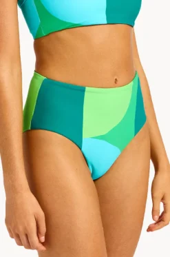 Bottoms^Seafolly Sorrento High Waisted Pant Vivid green