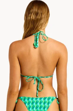 Bikini Tops^Seafolly Sorrento Reversible Longline Slide Tri Vivid green