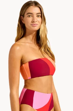 Bikini Tops^Seafolly Sorrento Reversible Tube Top Flame