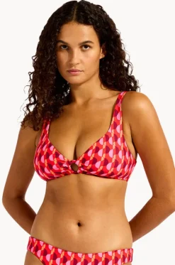 Bikini Tops^Seafolly Sorrento Ring Front Tank Flame