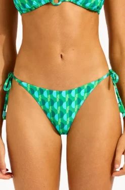 Bottoms^Seafolly Sorrento Tie Side Rio Pant Vivid green