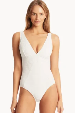 One Pieces^Sea Level Spinnaker Panel Line One Piece White
