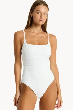 One Pieces^Sea Level Spinnaker Square Neck One Piece White