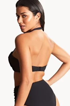 Bikini Tops^Panache Spirit Ella F Cup Twist Bandeau BLACK