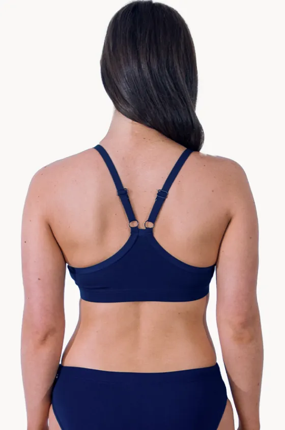 Bikini Tops^Base Swim Sports Crop Navy