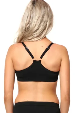 Bikini Tops^Base Swim Sports Crop Black