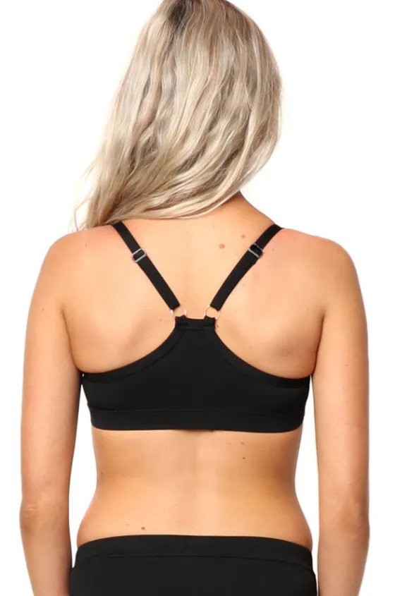 Bikini Tops^Base Swim Sports Crop Black