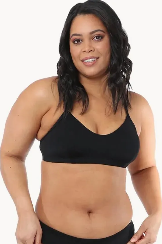 Bikini Tops^Base Swim Sports Crop Black