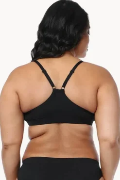 Bikini Tops^Base Swim Sports Crop Black