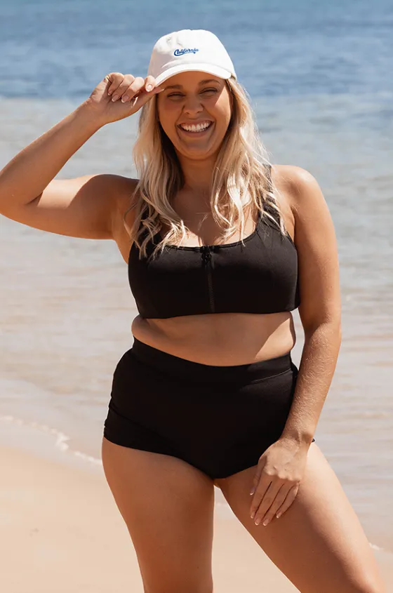 Bikini Tops^Base Swim Sports F/G Cup Crop BLACK